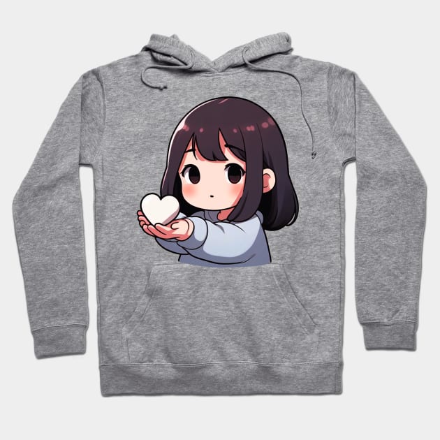 Do Good Little Girl Heart Giving Is Better Than Receiving Hoodie by Plushism